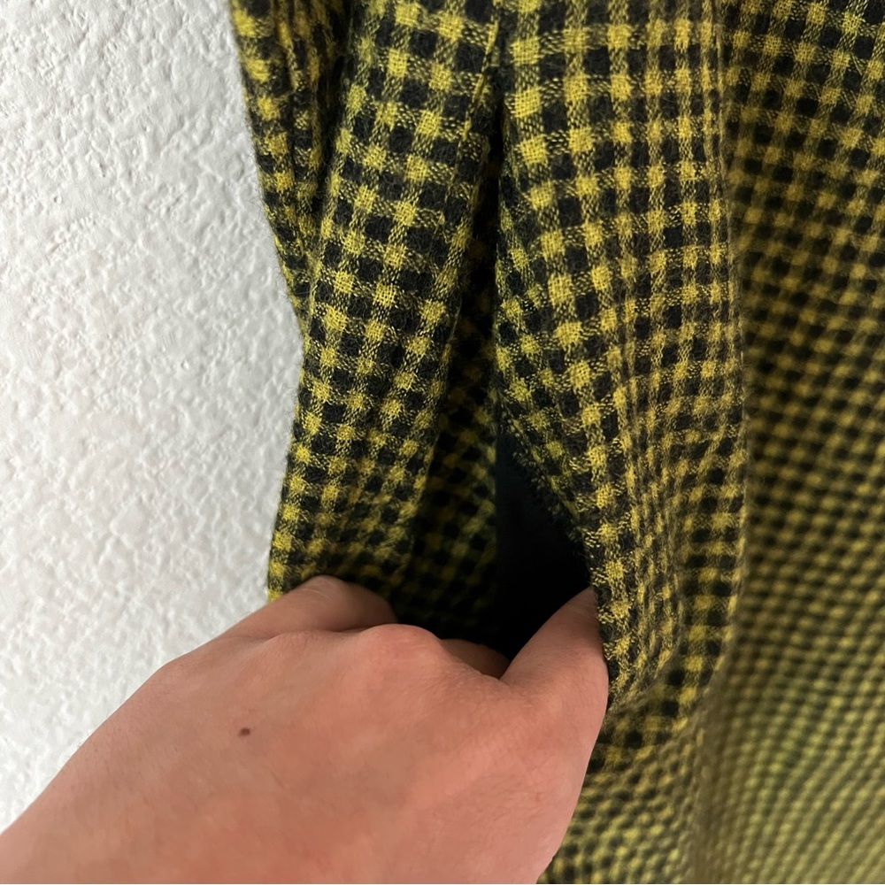 See By Chloé Virgin Wool Gingham Shift Dress French Mod Career Chic Size 8 - Picture 8 of 15
